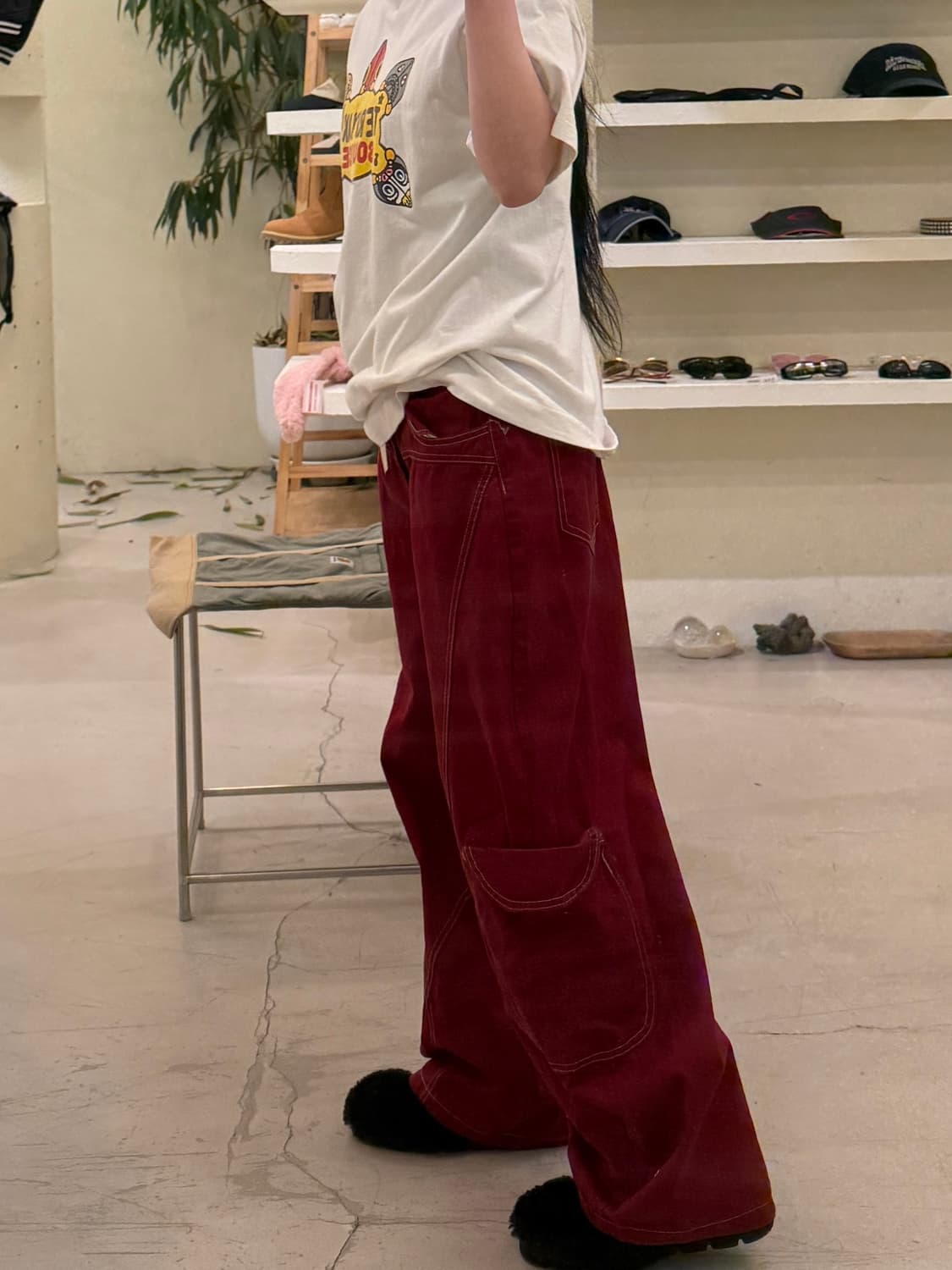 레드 카고 워크 팬츠  상품이미지2