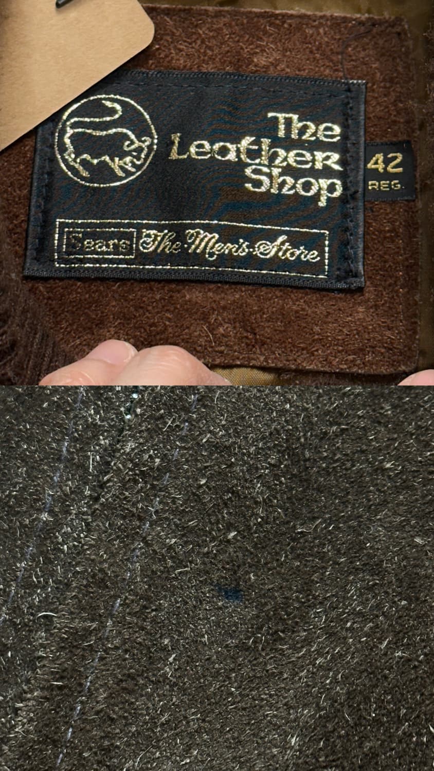 80's 빈티지 시어스 스웨이드 봄버 자켓 빈티지 레더 자켓 상품이미지10