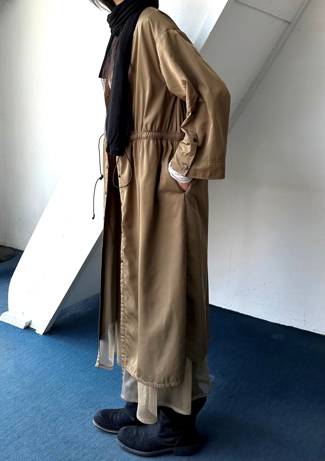 High gauge fabric design onepiece coat 상품이미지3