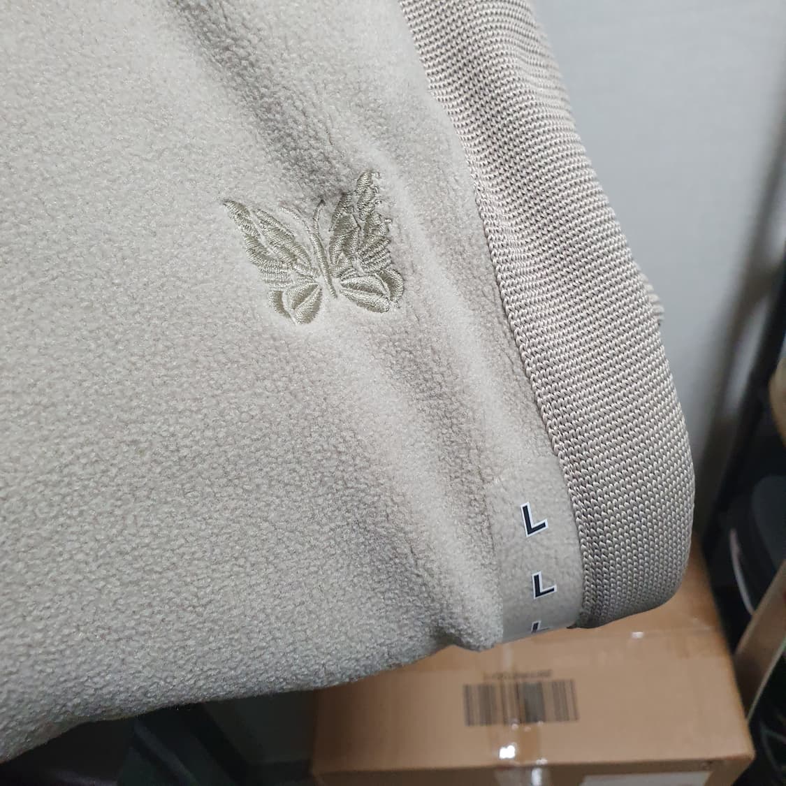 새제품L 유니클로 니들스 플리스 와이드 팬츠 베이지 상품이미지4