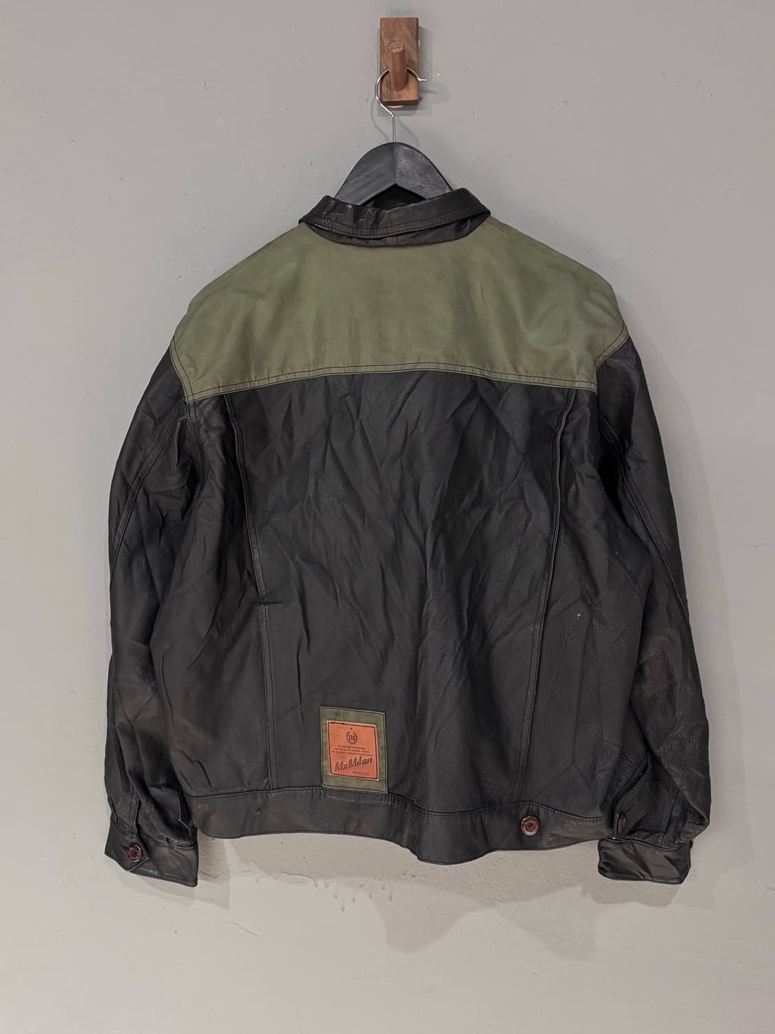 90s MxMilan 스튜디오 레더 가죽자켓 상품이미지3