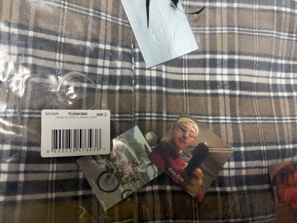 떠그클럽 아랍 소드 플란넬 셔츠 -2size- 미착용 새상품 상품이미지5