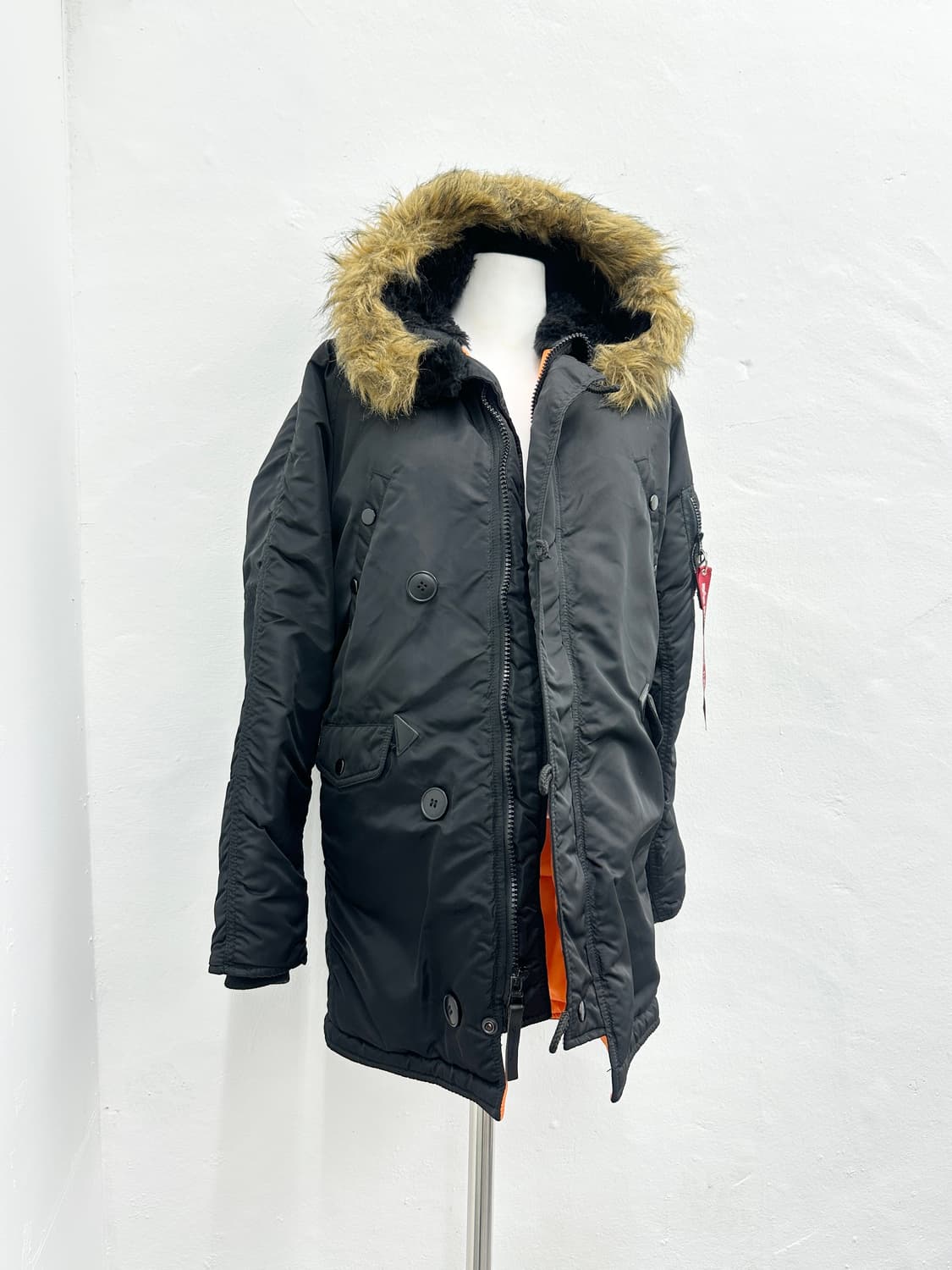 Alpha Industries N3B fur black parka  상품이미지1