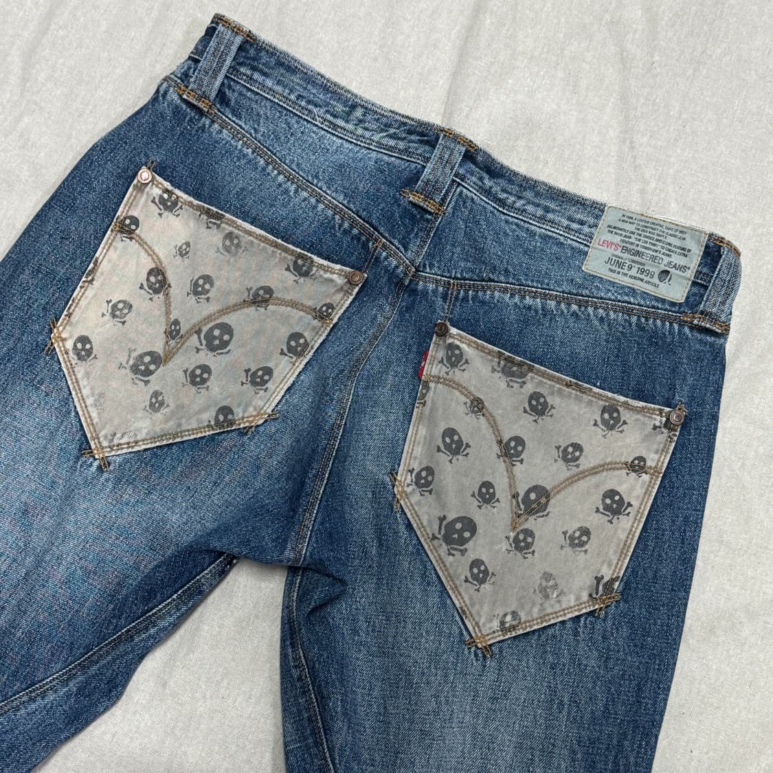 리바이스 엔진 해골포켓 데님팬츠 34 상품이미지2