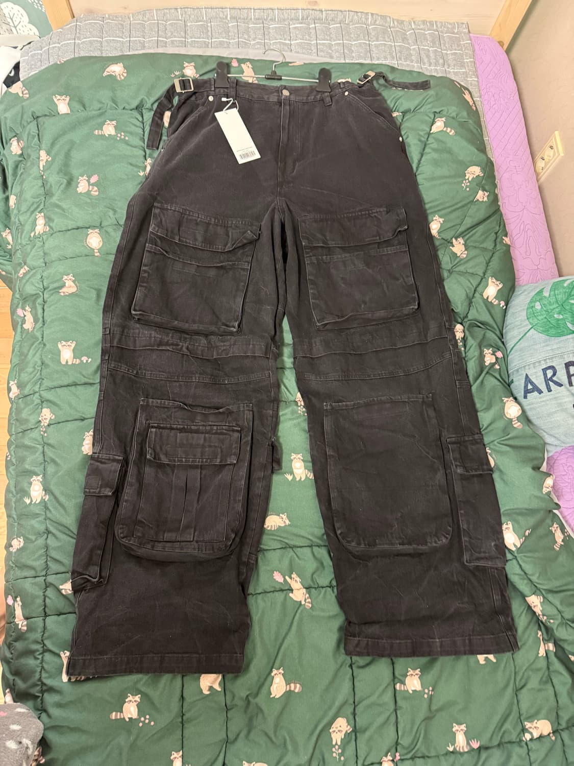 Project gr 크링클 카고데님 블랙 3사이즈 새상품 (크림단종제품) 상품이미지1