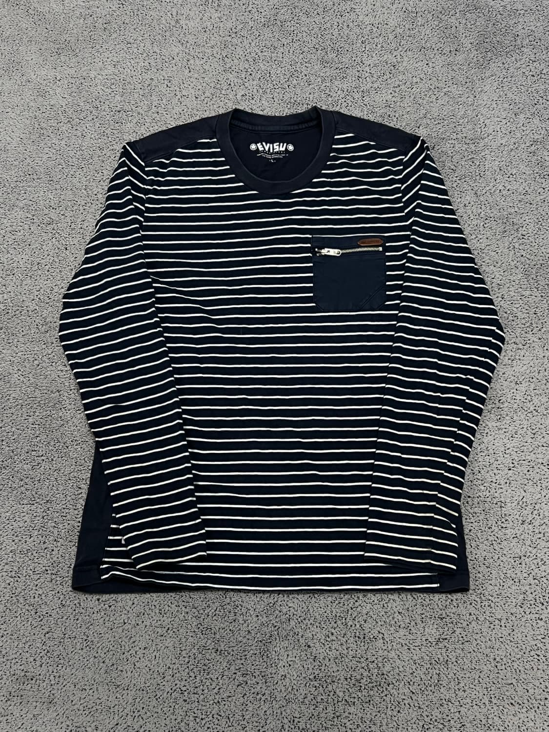 (L) 에비수 스트라이프 포켓 롱슬리브 상품이미지1