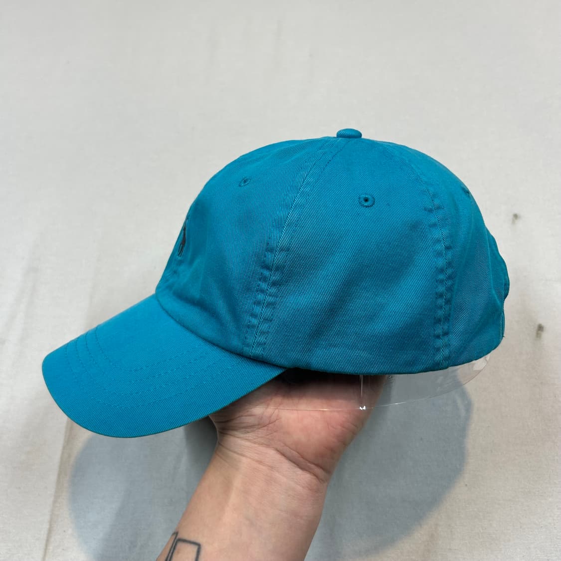 폴로 랄프로렌 아쿠아 블루 볼캡 모자 가죽스트랩 정품 상품이미지3