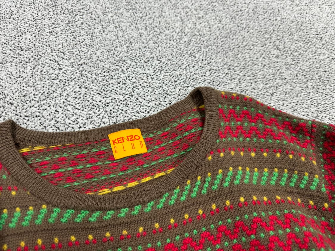 겐조 배색 울니트 상품이미지3