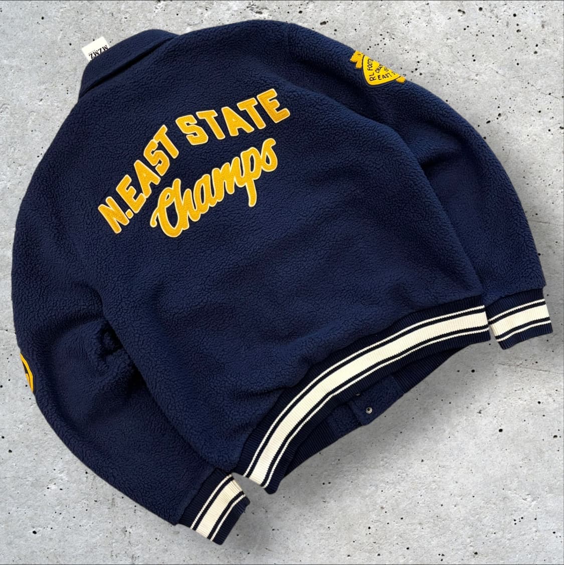 [S] 폴로 랄프로렌 레터맨 블루 NYC 플리스 야구점퍼 B609 상품이미지2