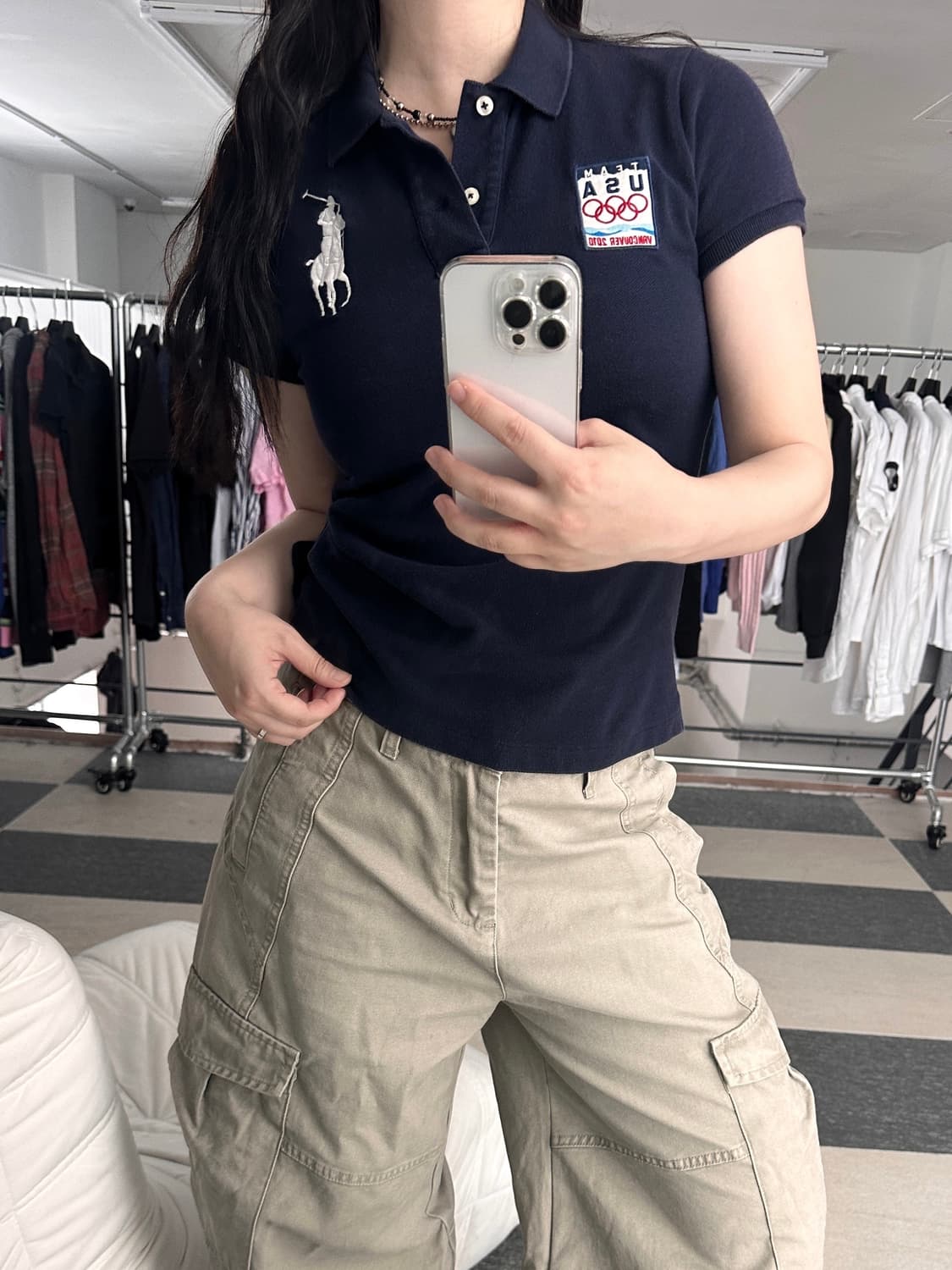 랄프로렌 성조기 벤쿠버 빅포니 카라 티셔츠 상품이미지1