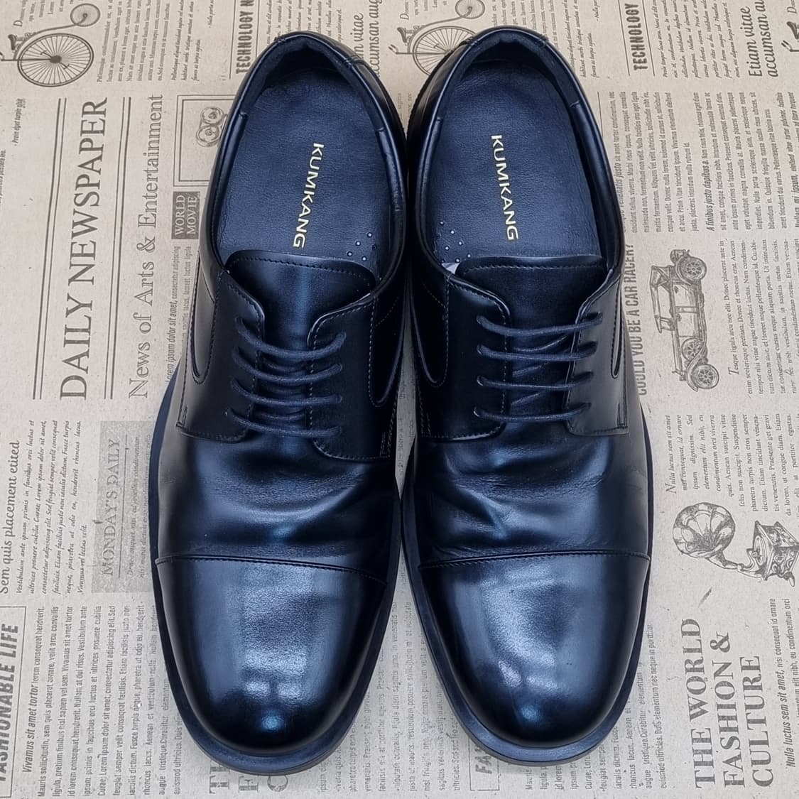 금강 남성정장구두 실사이즈265 굽4.5 상품이미지2