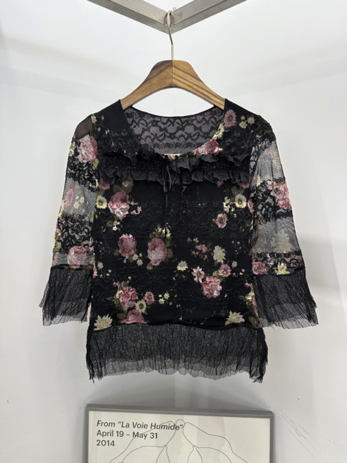 Mani betty 레이스 디테일 블라우스 (M) 상품이미지1