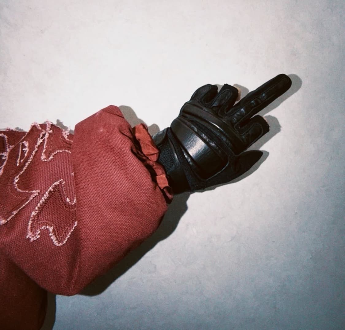 (레어) 슈프림 x 넘버 나인 레더 글러브 블랙 상품이미지2