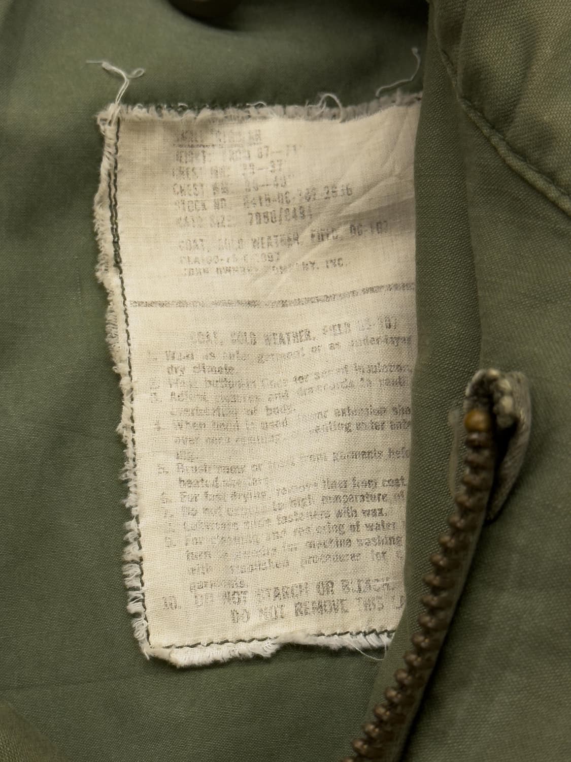 오리지널 US ARMY M65 필드자켓 상품이미지6