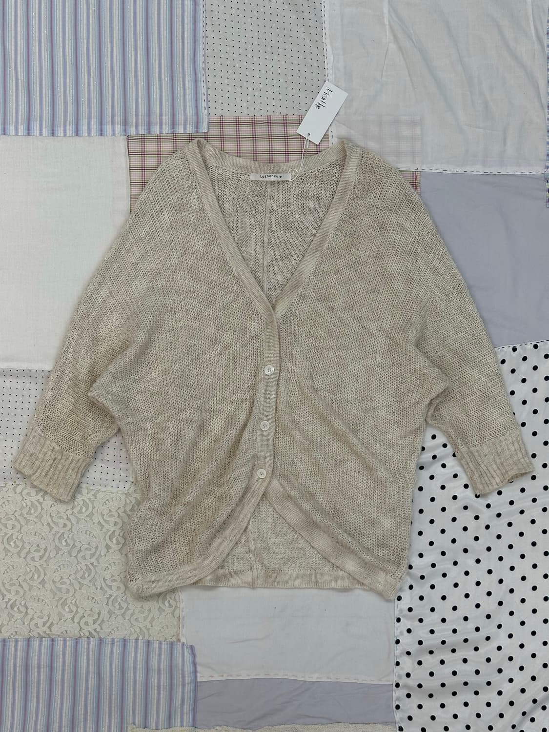 아이보리 루즈핏 가디건 상품이미지7