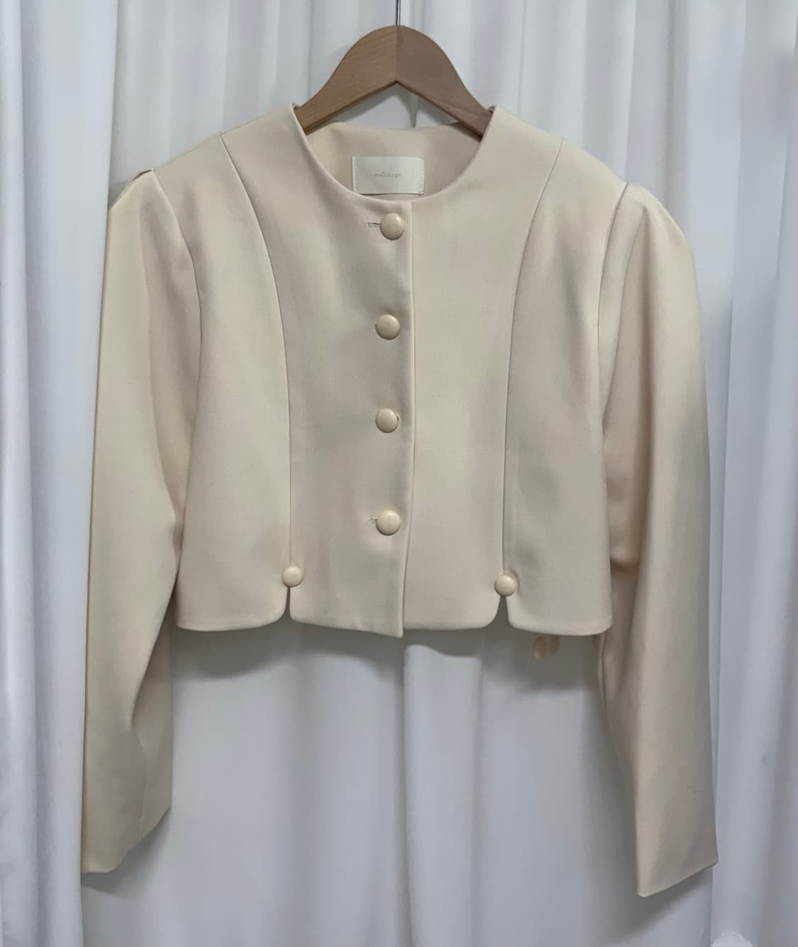 [새상품] 멜라운지 옐로우 크롭 자켓 상품이미지5