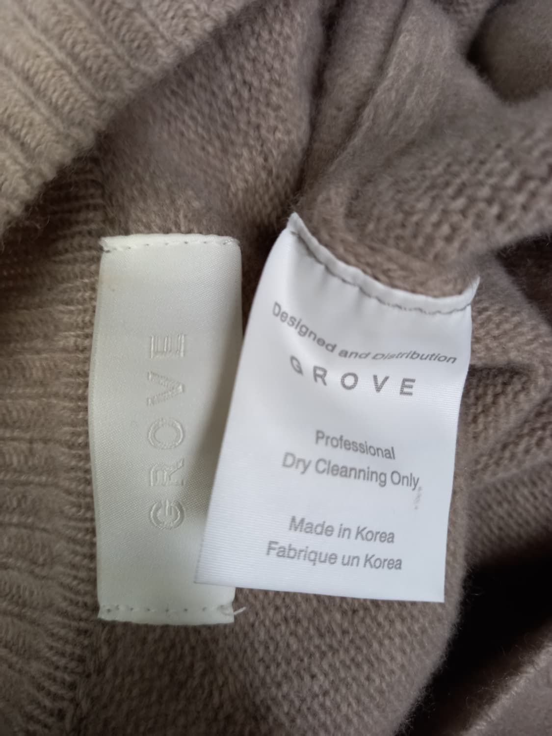 GROVE 그로브 춘추동 울 니트 풀오버 F 33-77 상품이미지7