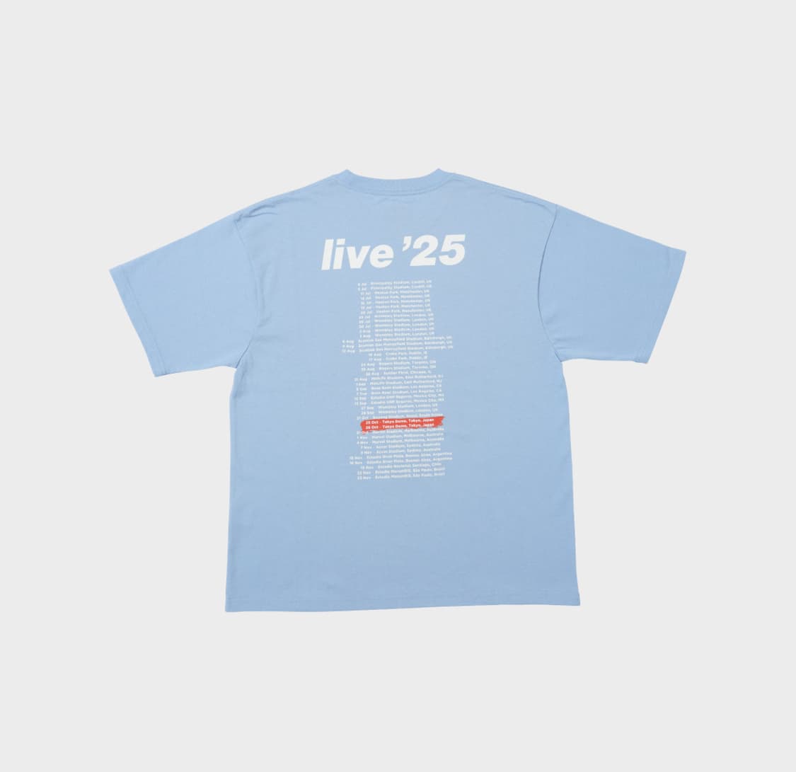 오피셜 오아시스 라이브 25 일본 한정판 티셔츠 상품이미지2