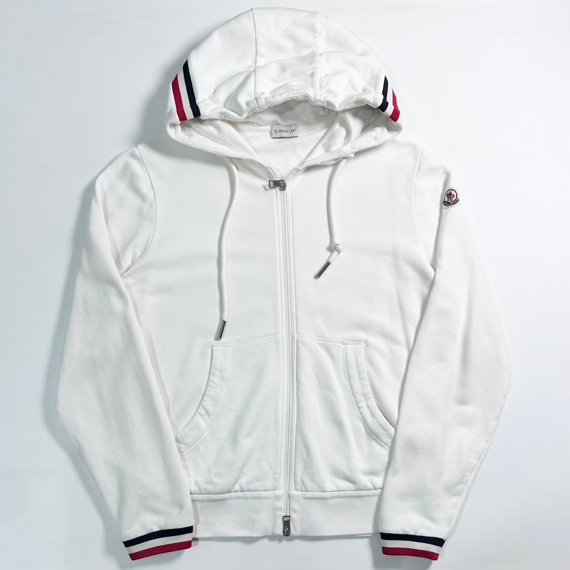 몽클레어 화이트 후드집업 상품이미지1