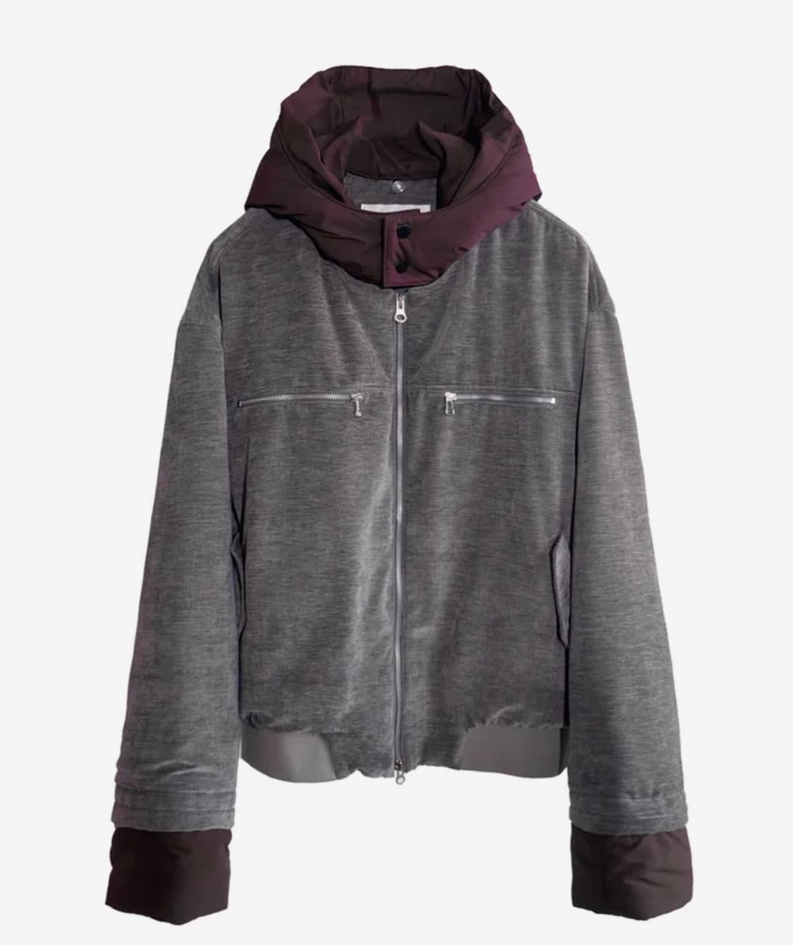 [L] Cord 코드 멜로 디테치드 키트 벨루어 자켓_GR 새상품 상품이미지1