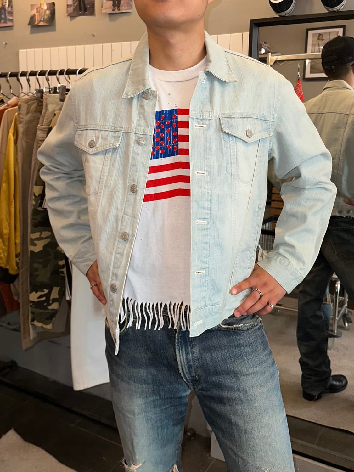 Open Dich 3-type light denim jacket 상품이미지3
