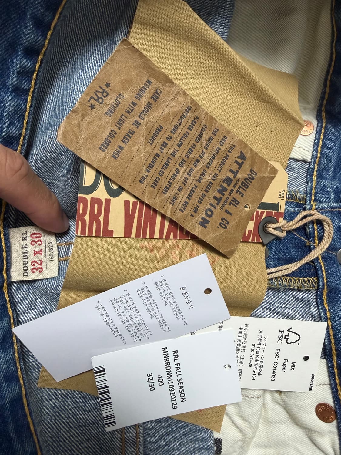 RRL 미드랜드 빈파포 32X30 상품이미지10
