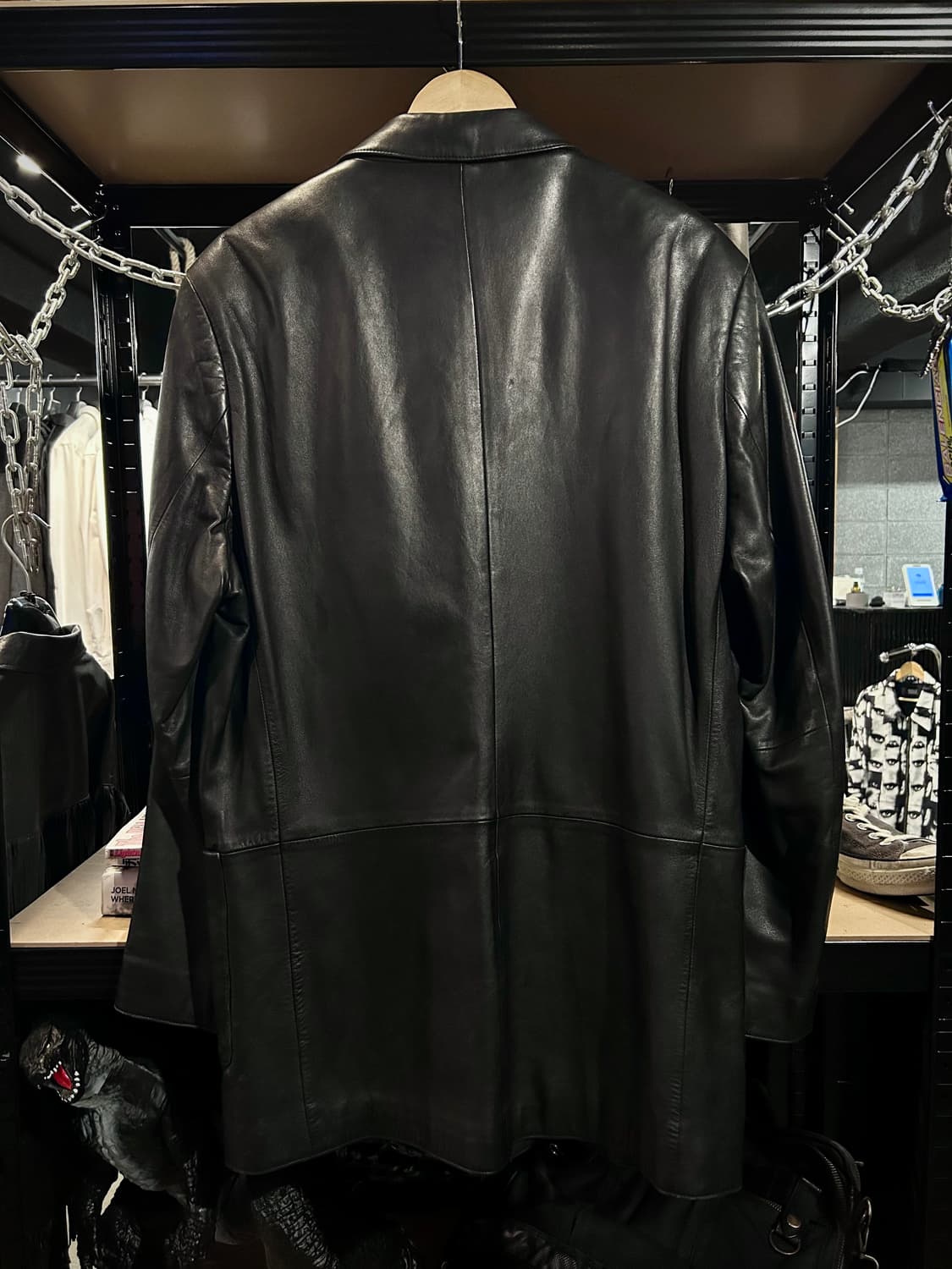00s Hugo Boss Leather Blazer 상품이미지2