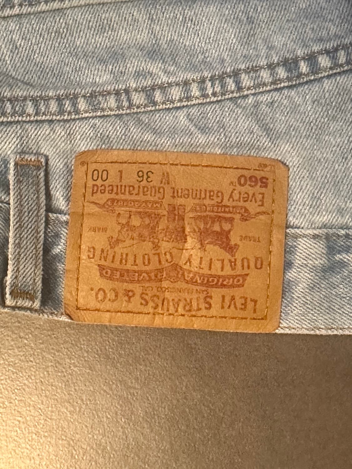 (36) 90s 리바이스 560 쇼츠 jorts 상품이미지3