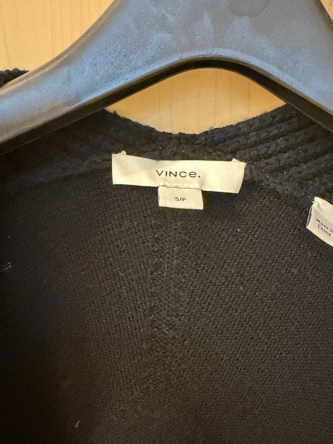 VINCE 여성 울 캐시미어 가디건 블랙 S 사이즈 상품이미지3
