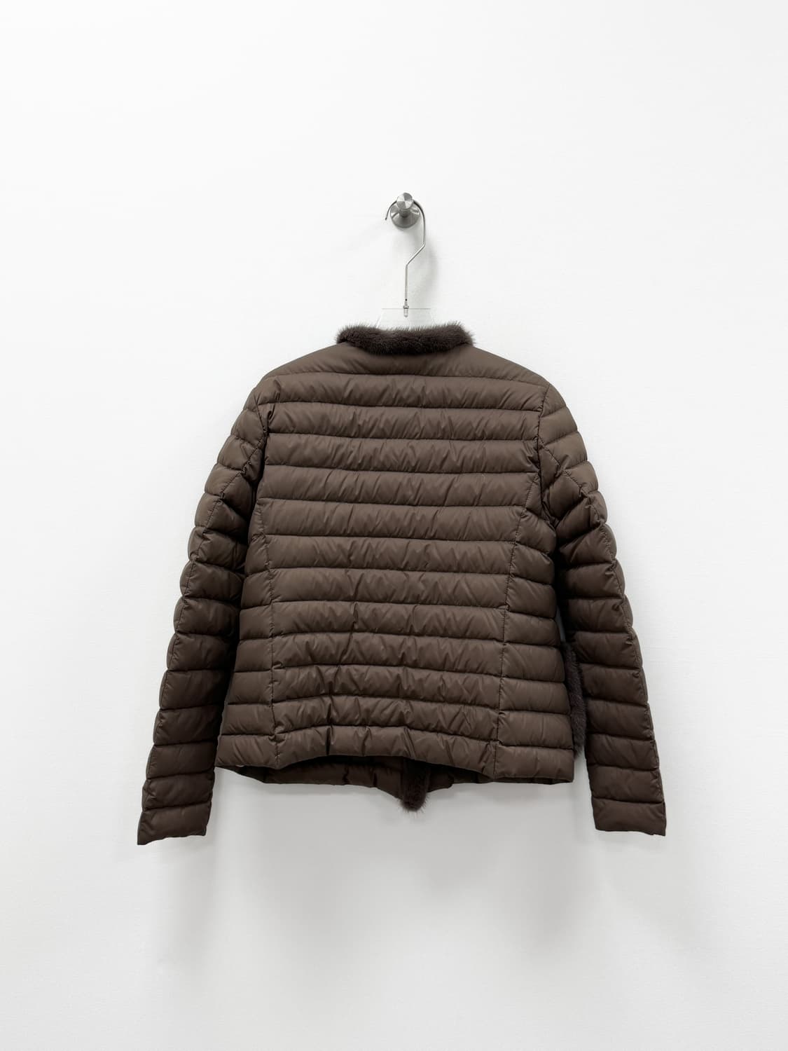 만조니24 밍크 트리밍 라이트 구스 다운 자켓 상품이미지2