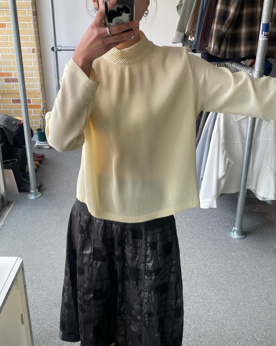 Pleats blouse 상품이미지1