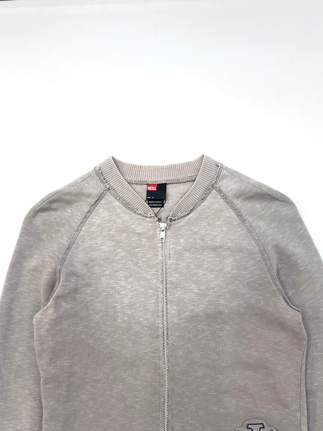 Diesel 디젤 그레이 컬러 빈티지 스타일 그레이 지퍼 자켓 상품이미지3
