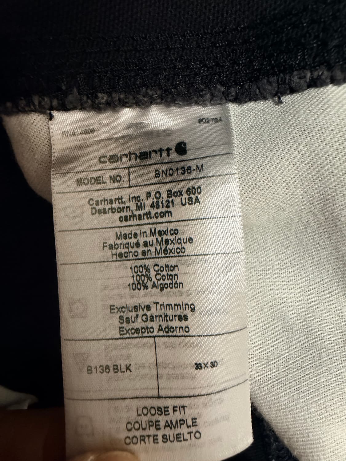 [33x30] 칼하트 B136 더블니 상품이미지6