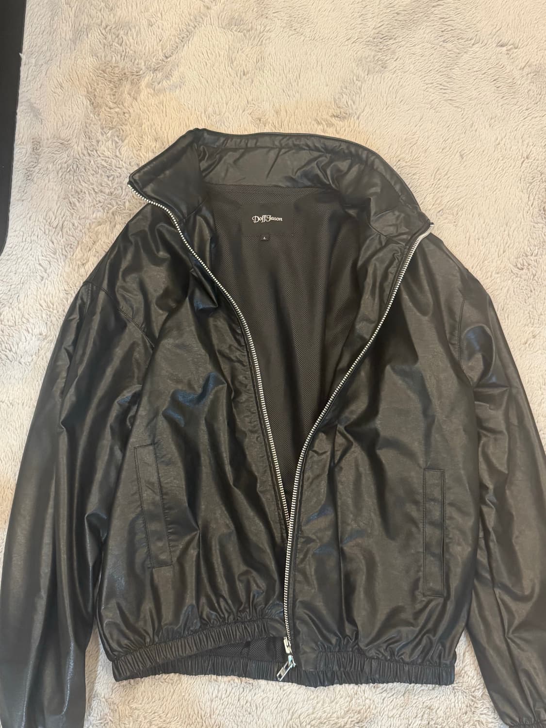 도프제이슨 오버핏 비건레더 자켓 상품이미지1