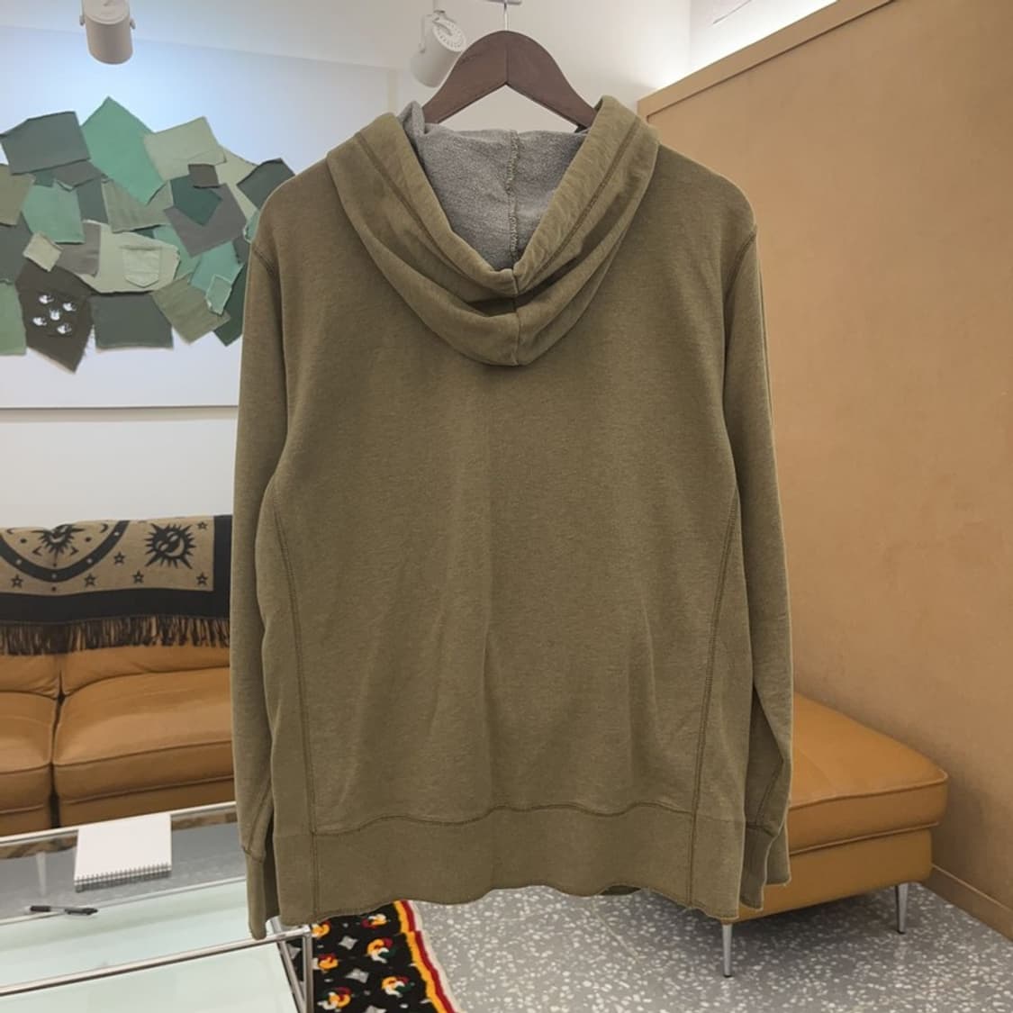 나이키 빈티지 카키 후드티 L C06412 상품이미지4