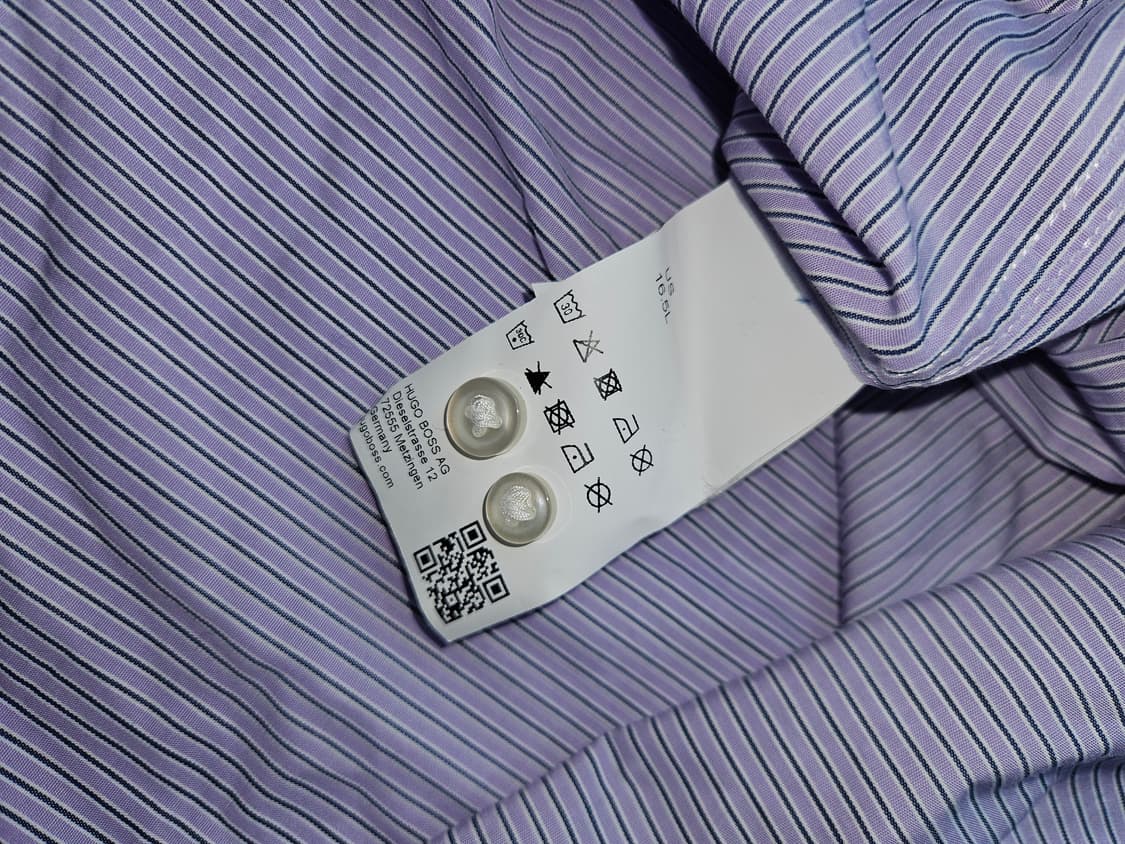 HUGO BOSS 휴고보스 스프라이프 셔츠 코튼 샤프핏 L 상품이미지3