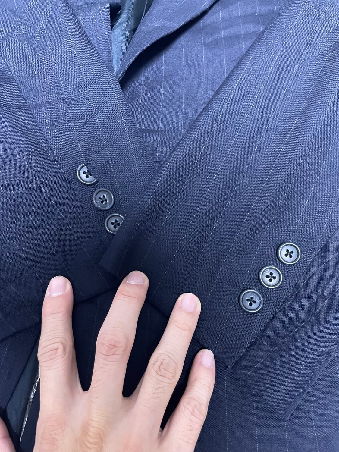 미국제 스트라이프 블레이저 사이즈 105~110 상품이미지3