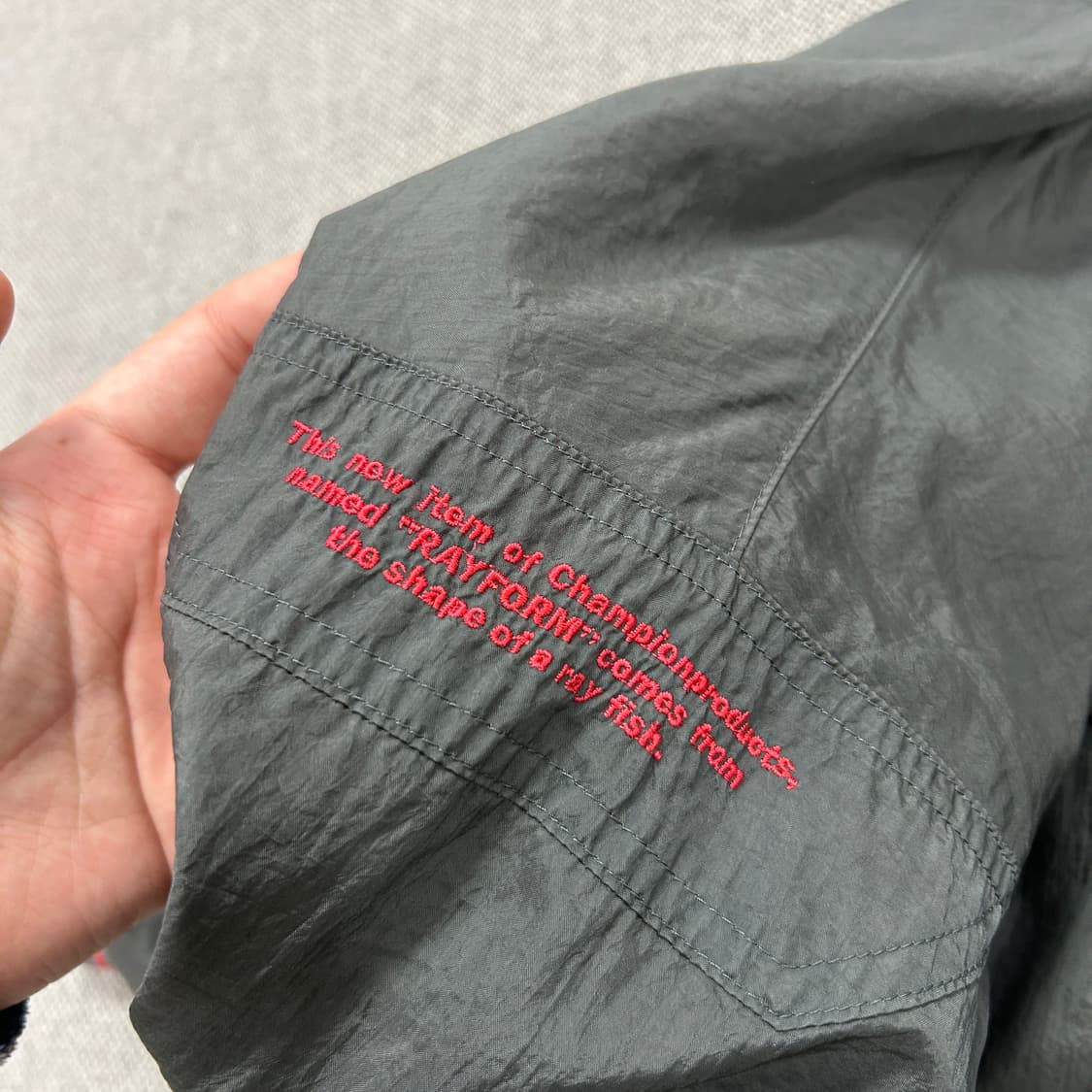 챔피온 올드스쿨 메탈그레이 바람막이(O) 상품이미지4