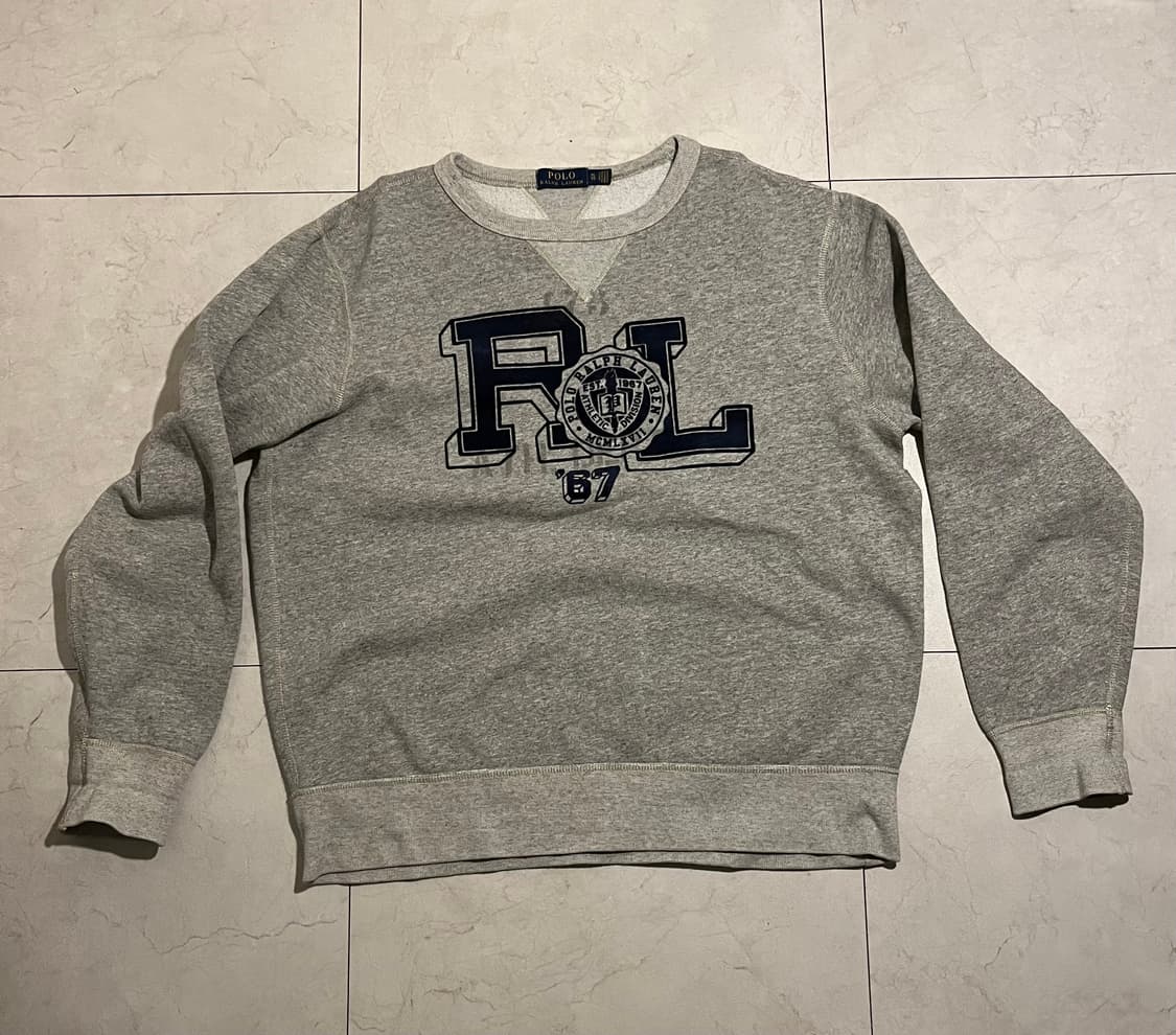 폴로 랄프로렌 신형 RL 그레이 스웻셔츠 xl 상품이미지2