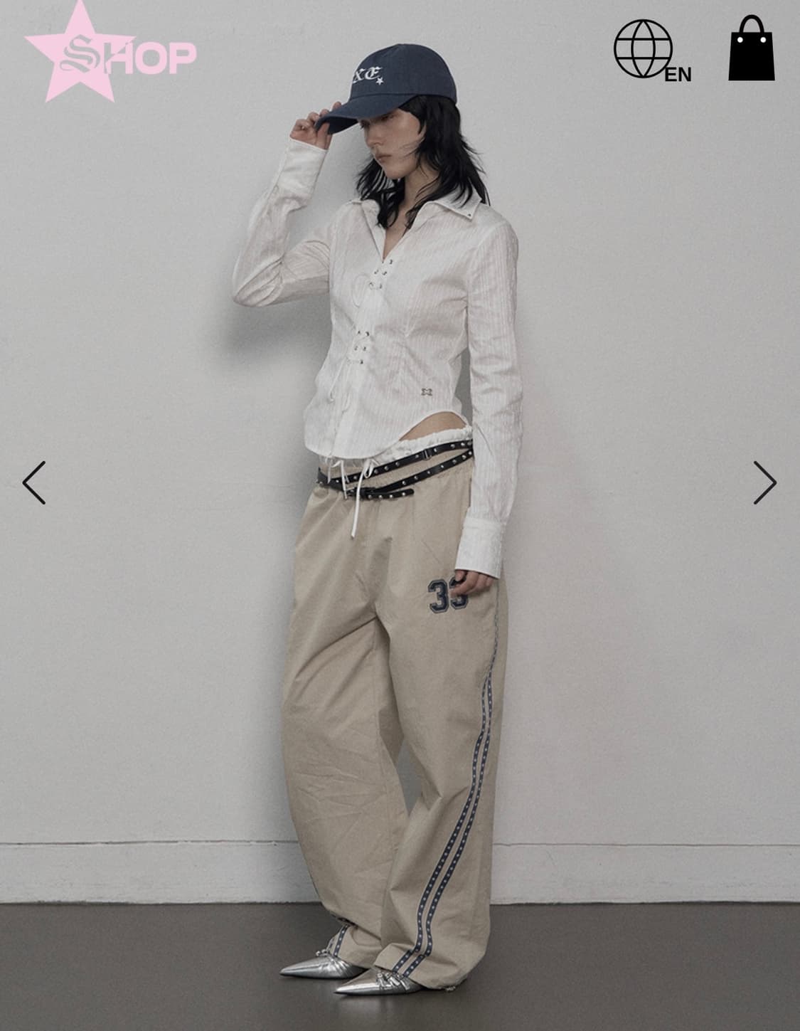 셋업이엑스이 33 스타팬츠 상품이미지3