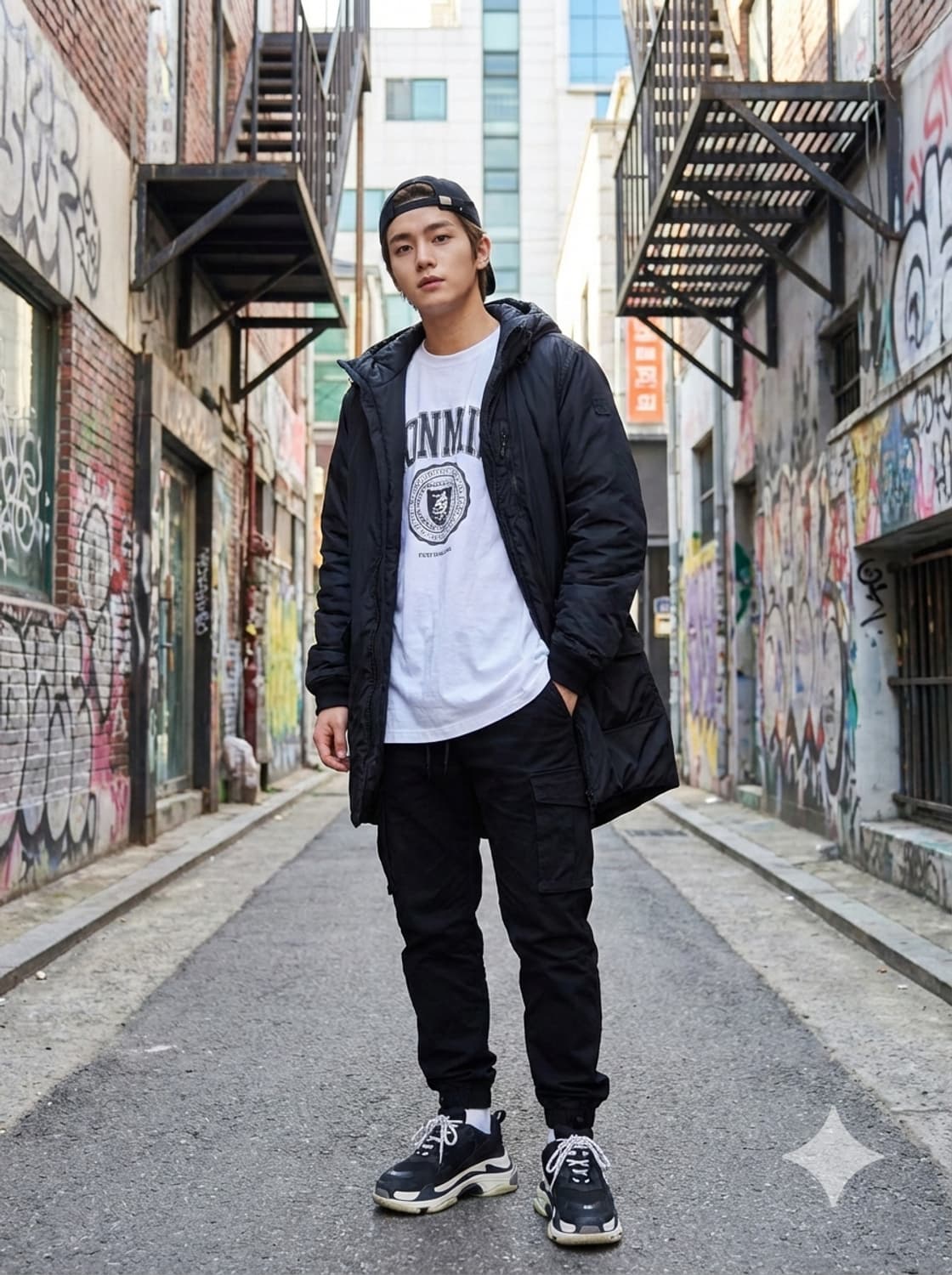 나이키 조던 덕다운 후드 패딩 파카 블랙 상품이미지1