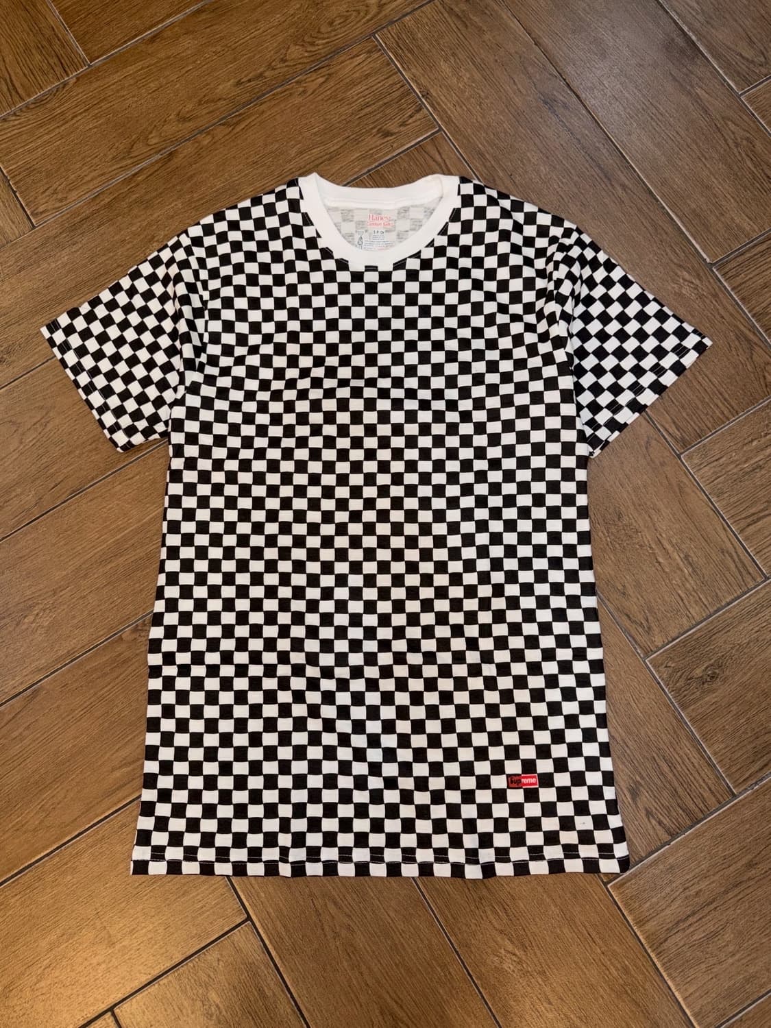 Supreme X Hanes Checkerboard T-shirt 상품이미지6