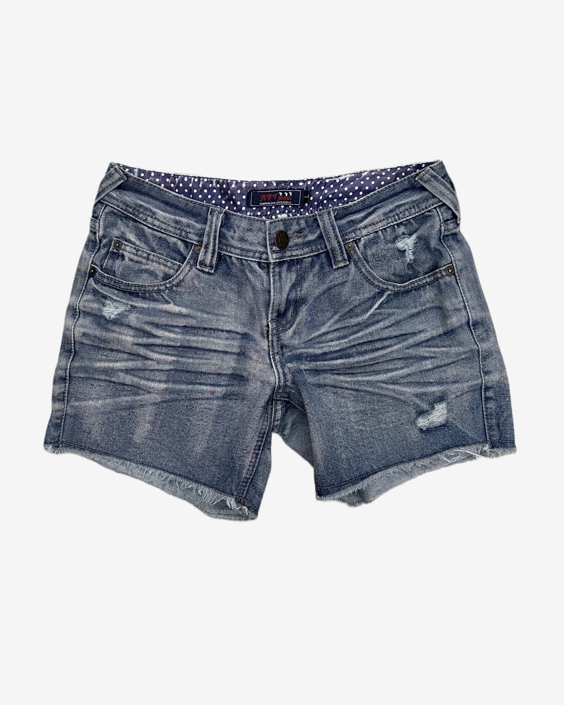 cat washing fade denim shorts 상품이미지2