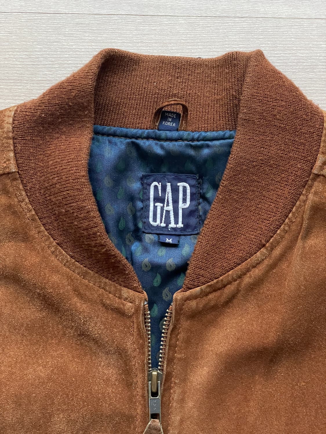 올드갭 스웨이드 블루종 자켓 old gap 상품이미지3
