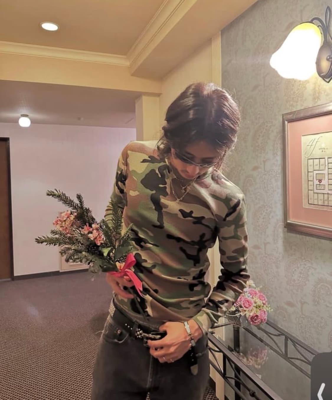 Camo Waffle Knit Long-Sleeve 상품이미지6