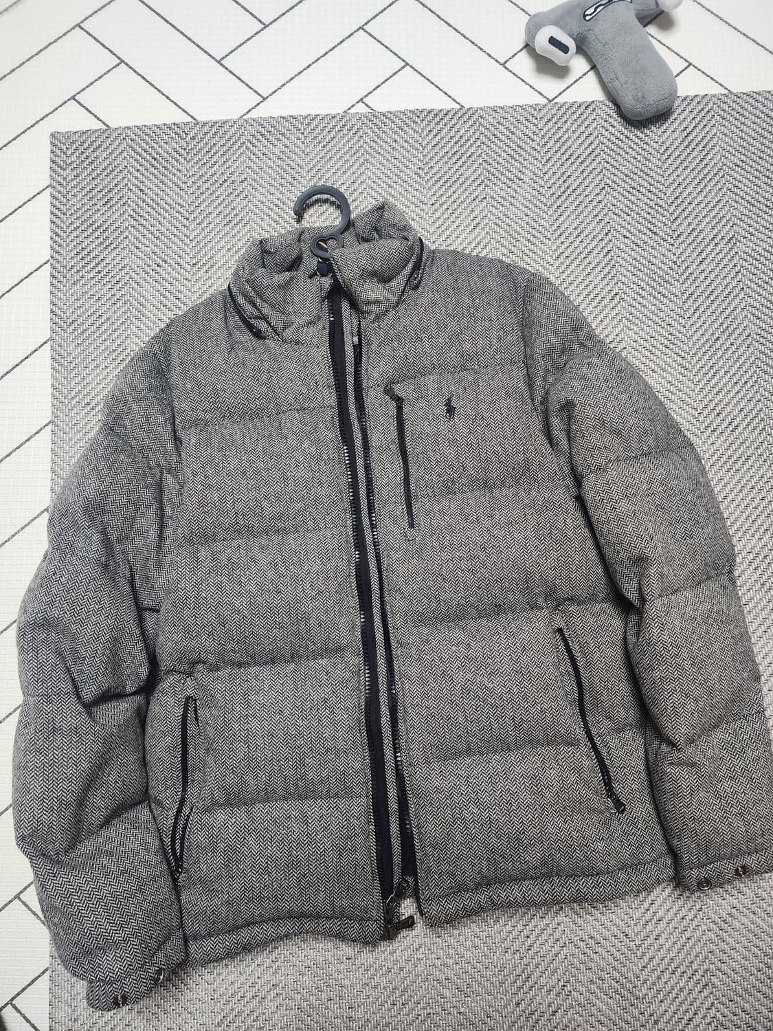 폴로랄프로렌 울 블렌드 헤링본 패딩M 상품이미지1