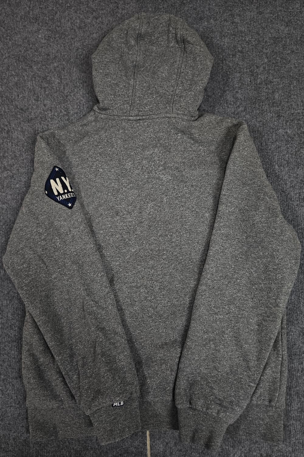 엠엘비 뉴욕양키즈 그레이 기모 후드티 급처 상품이미지3