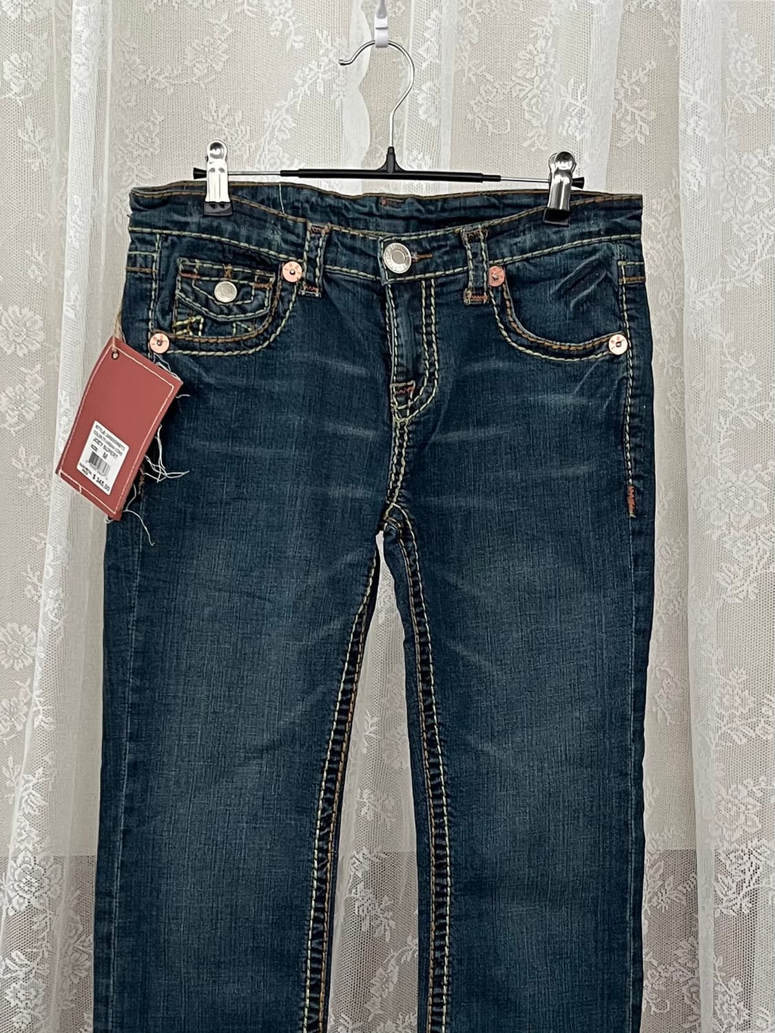 M) 새상품 트루릴리전 로우라이즈 부츠컷 데님 청바지 상품이미지3