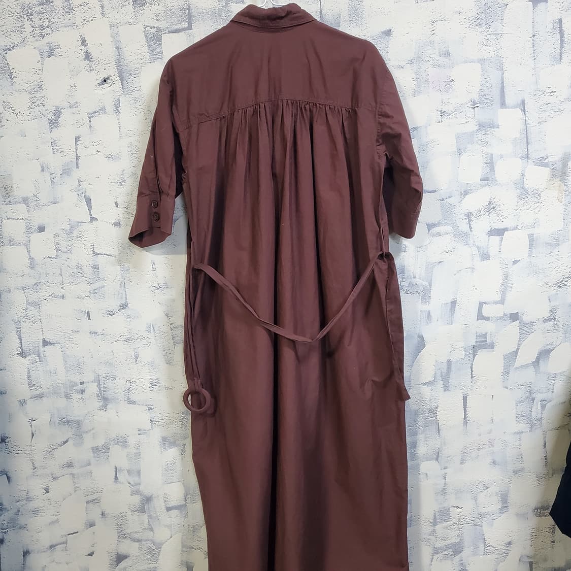 자라 브라운 셔츠 롱 원피스  상품이미지2