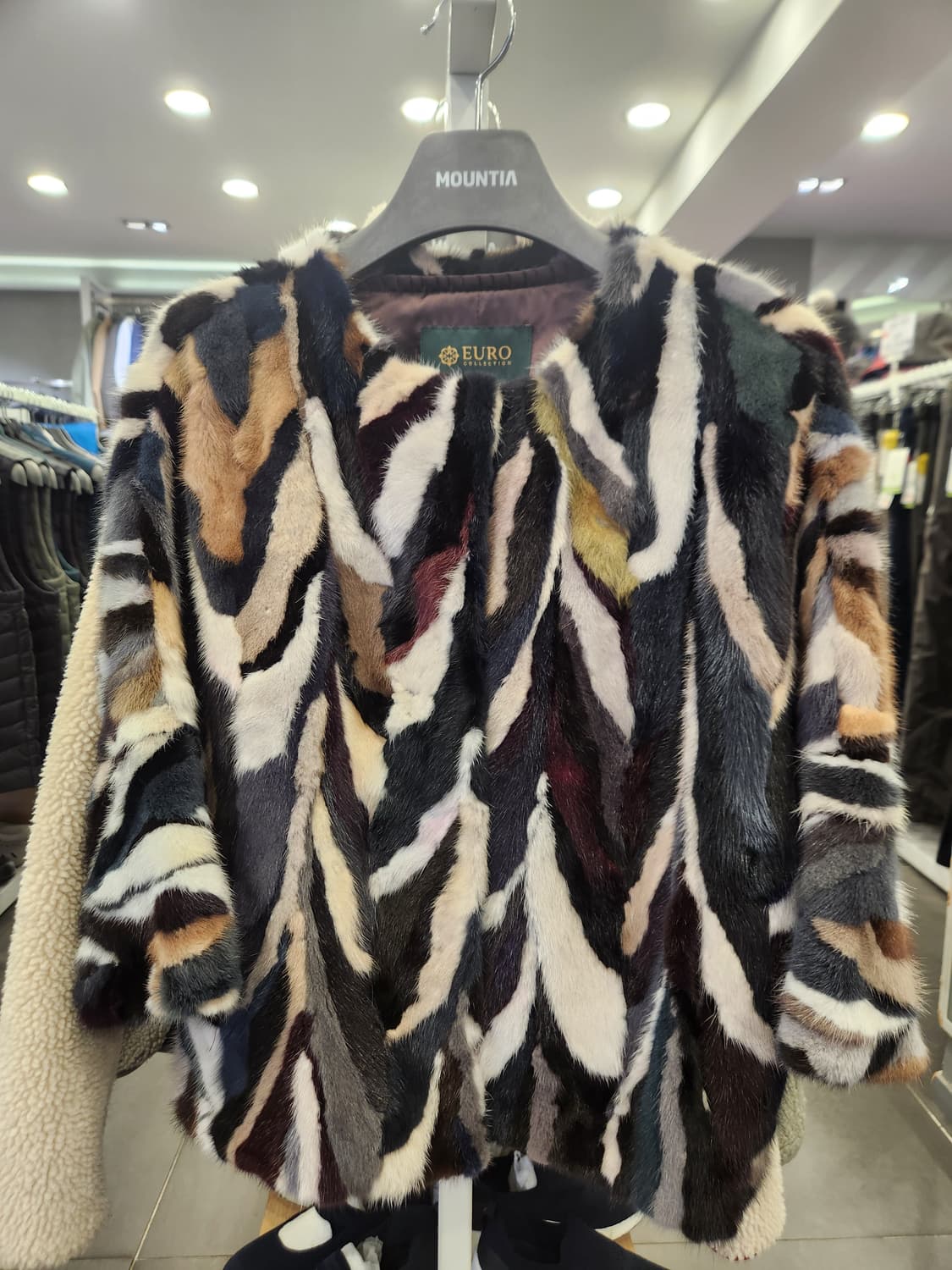 유로컬렉션 천연 밍크 7부자켓 상품이미지1